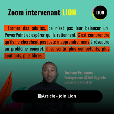 Jérémy François interview Join Lion