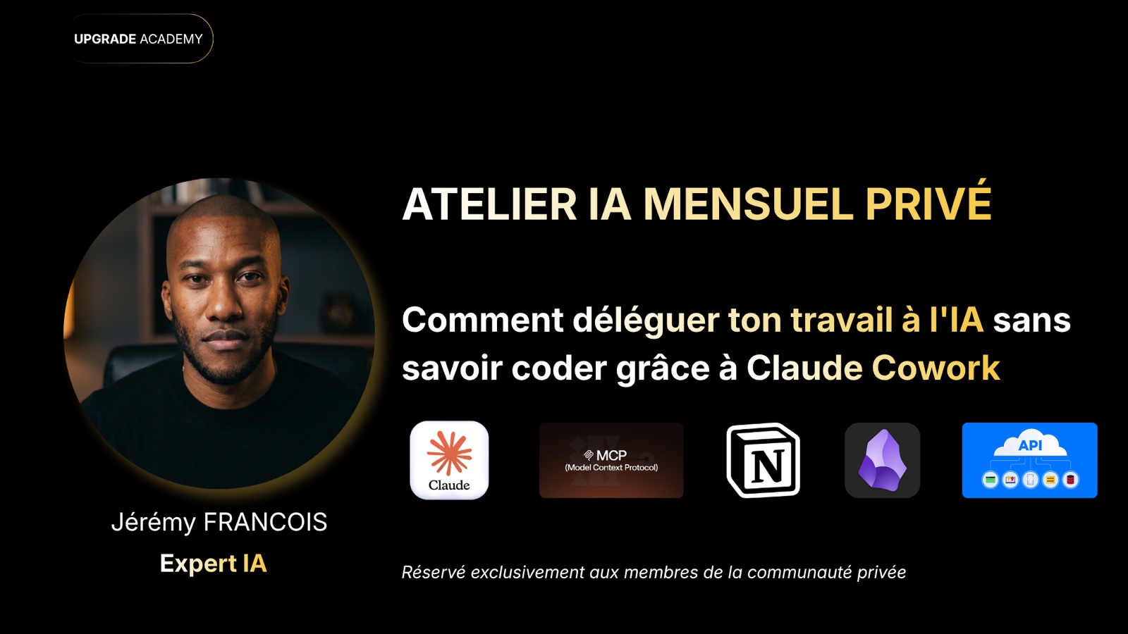 Masterclass Claude Cowork offerte : connecter Claude à ses outils, publier ses créations sur plusieurs réseaux et piloter sa production depuis Claude