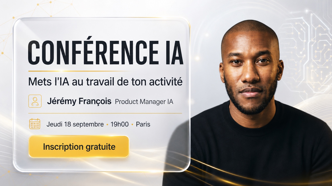 Visuel promotionnel professionnel créé avec l'IA : une bannière 